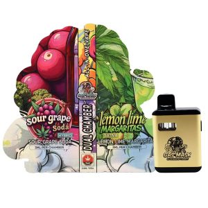 Dual THC Vapes Sour Grape & Lemon Lime
