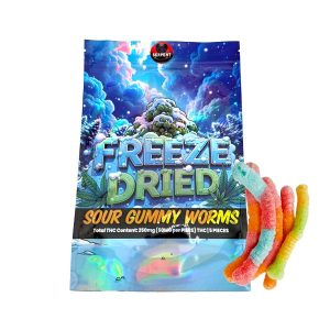 THC-infused sour gummy worms